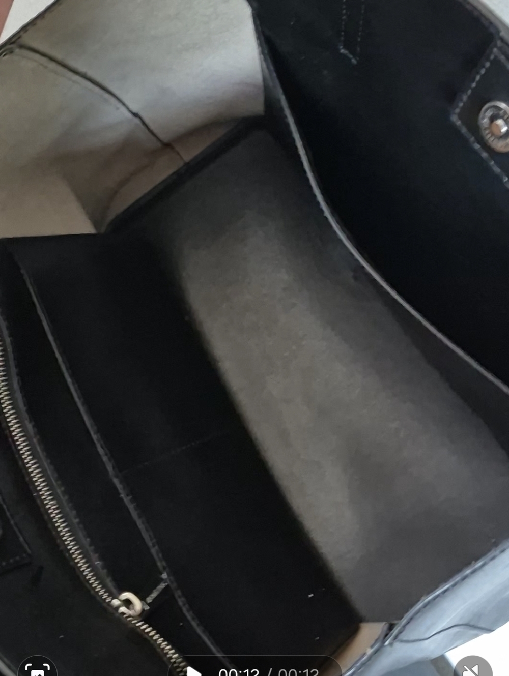 Micheal Kors Black Leather Large Tote Shoulder Bag Purse - Picture 12 of 13